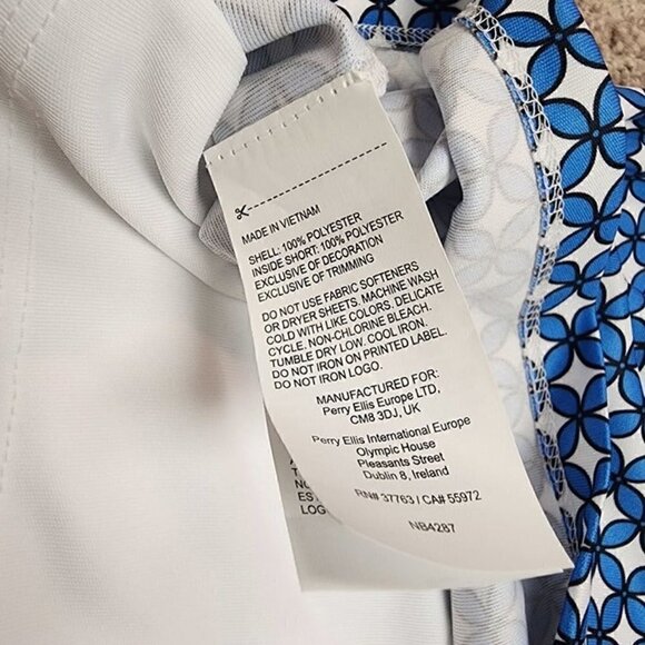 Callaway TrueSculpt Women's Tennis Skort Golf Skirt Blue Sea Star - Size XL - Picture 11 of 12